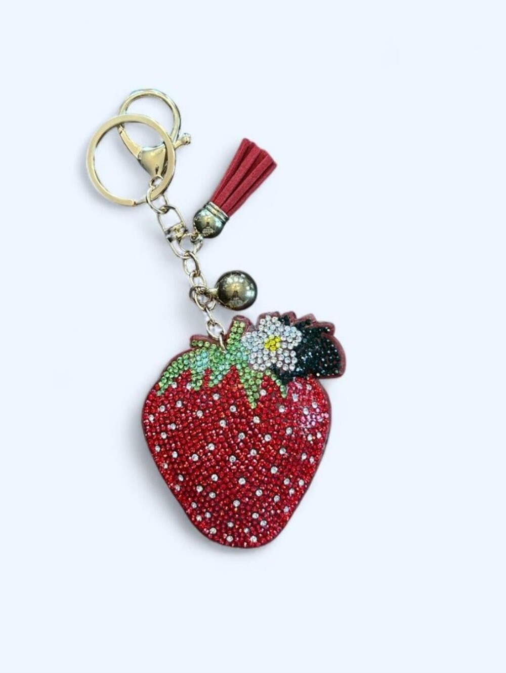 NWT Strawberry Sparkle Purse Charm/keychain.